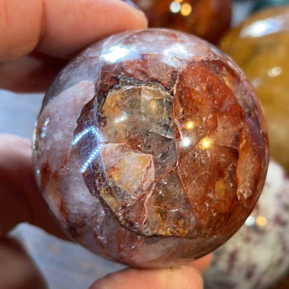 🔥SALE🔥 Fire Quartz Crystal Sphere! - Picture 6 of 9